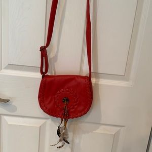 Carlos Santana Red Cross body bag
